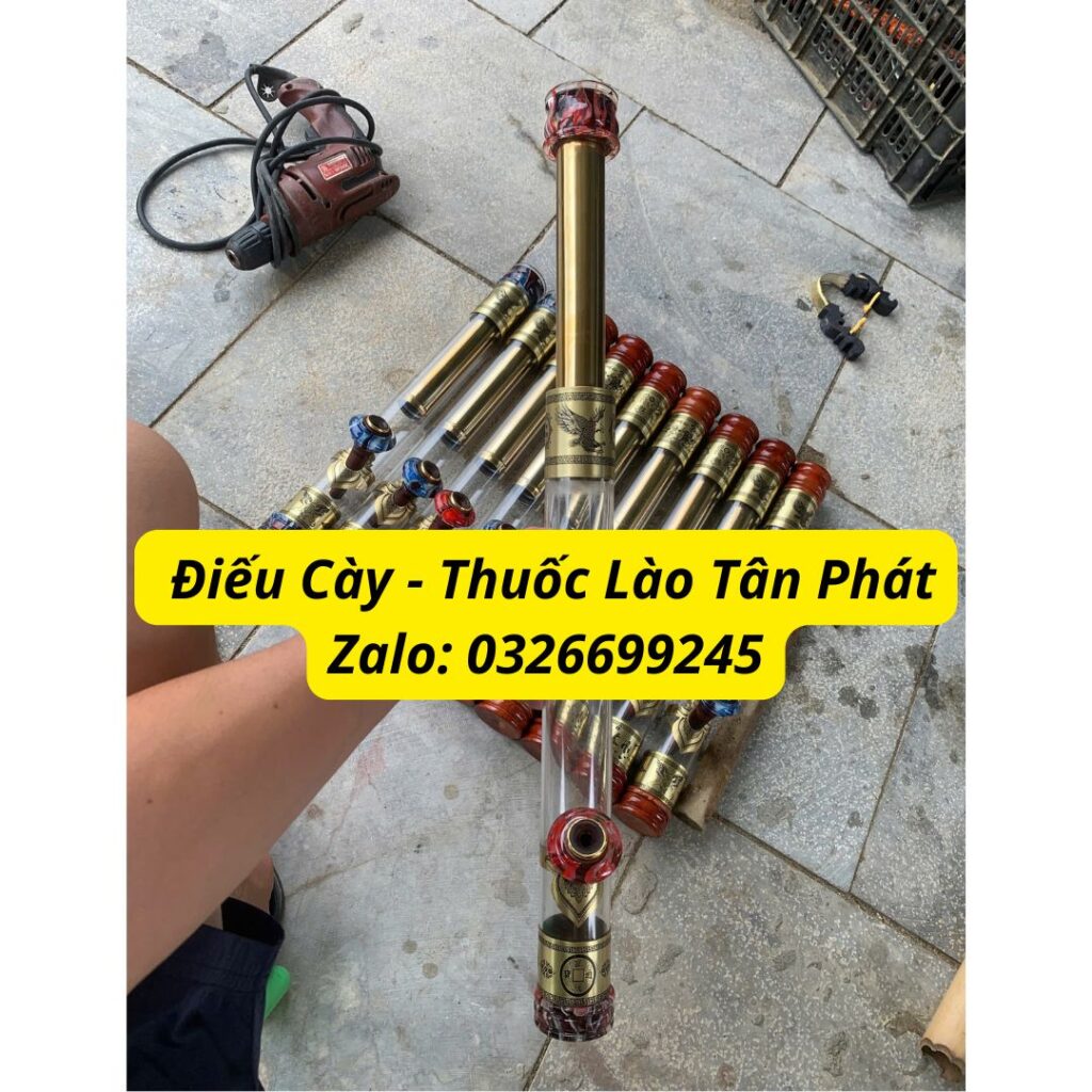 Điếu Cày Thủy Tinh -Thuốc Lào Tân Phát Zalo 0326699245 (1)